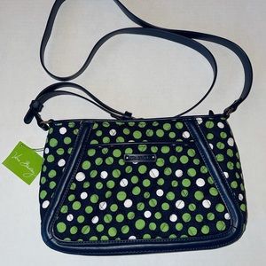 Vera Bradley Lucky Dots Trimmed Trapeze Crossbody Purse 14597-204951 NWT